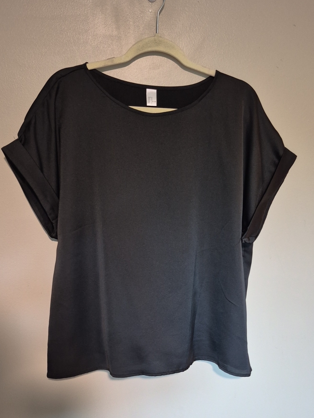 Classic Black Women's Short Sleeve Blouse